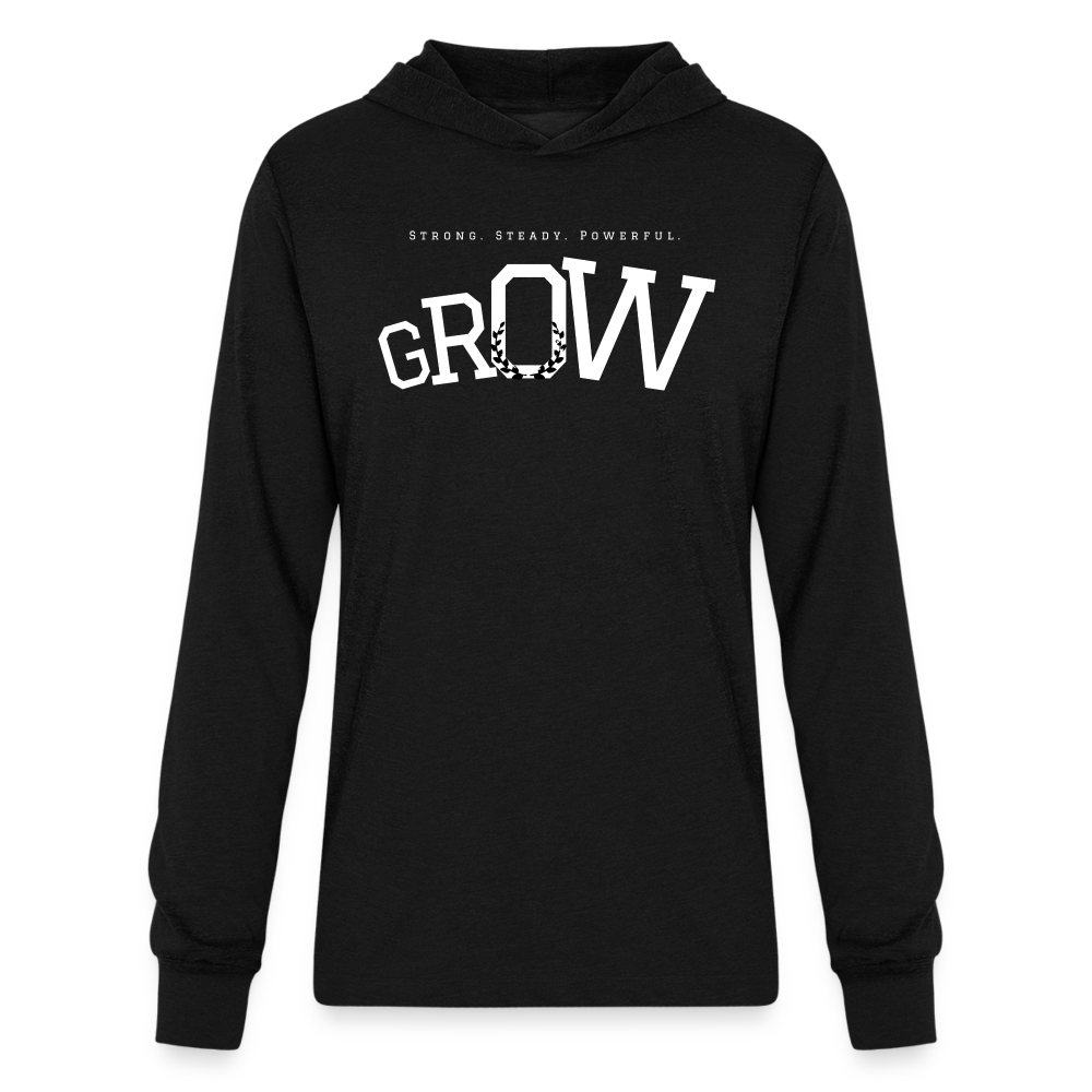 Lightweight “GROW” Hoodie - black